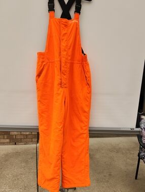 Field & Stream Orange Men's Bib Snow Pants